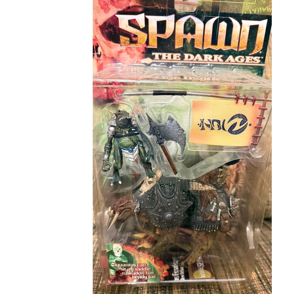 McFarlane Spawn The Dark Ages Series 14 Iguantus and Tuskadon Action Figure NIB